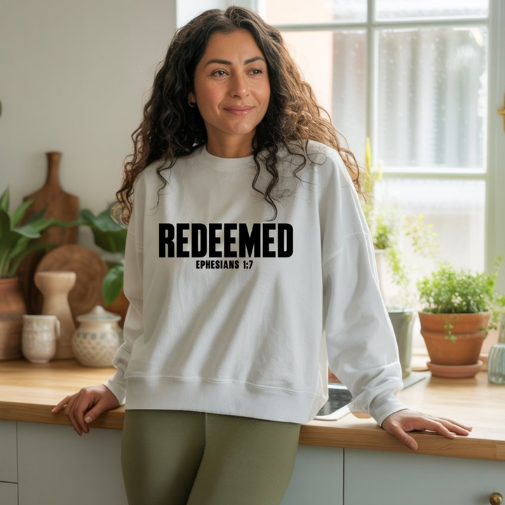 Redeemed Christian Sweatshirt – Bold Faith Statement by Kingdom Klothing