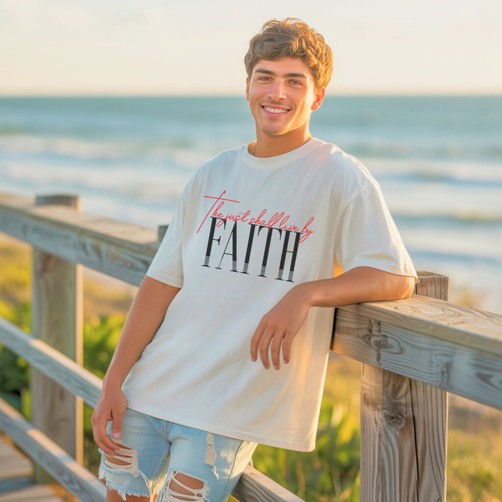 The Just Shall Live by Faith T-shirt | Kingdom Klothing