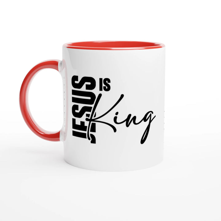 Jesus is King Christian Mug – Bold Faith Statement Mug by Kingdom Klothing
