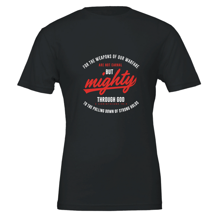 Mighty Through God T-shirt | Kingdom Klothing Christian Tee