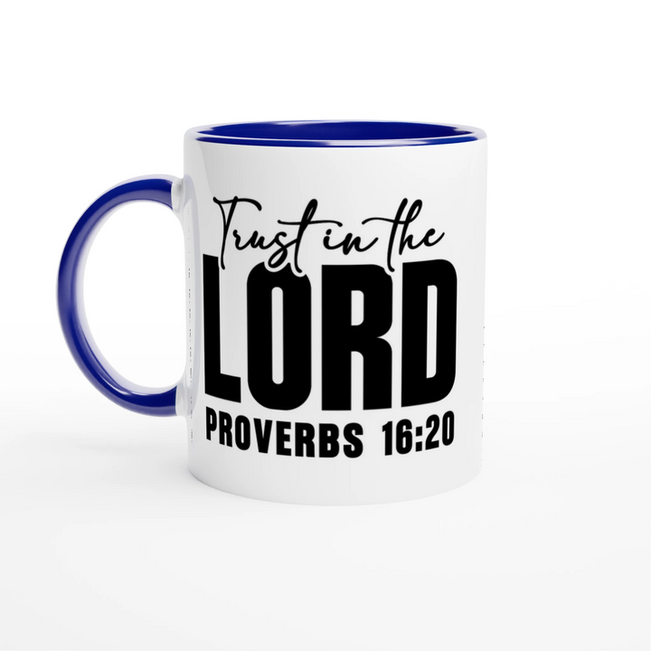 Trust in the Lord Christian Mug – Daily Scripture Mug by Kingdom Klothing