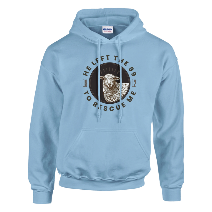 He Left the 99 to Rescue Me Hoodie – Christian Hoodie by Kingdom Klothing