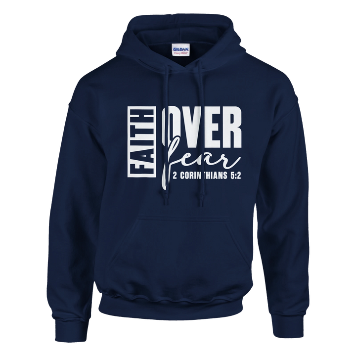 Faith Over Fear Hoodie – Christian Hoodie by Kingdom Klothing | Bold Faith Apparel