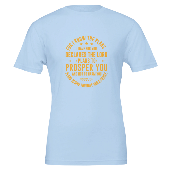 For I Know the Plans T-shirt | Kingdom Klothing Christian Tee