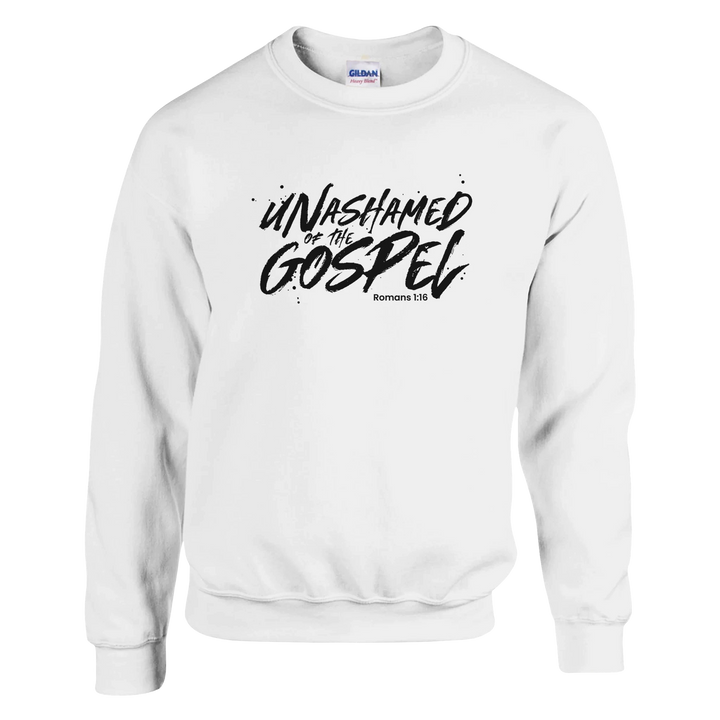 Unashamed of the Gospel Sweatshirt – Christian Sweatshirt by Kingdom Klothing | Romans 1:16 Bold Faithwear