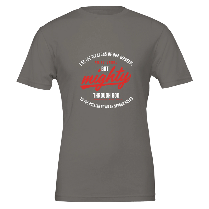 Mighty Through God T-shirt | Kingdom Klothing Christian Tee