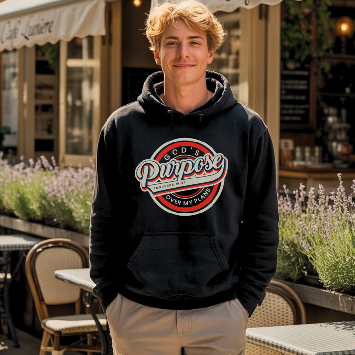 God's Purpose Over My Plans Hoodie – Christian Hoodie by Kingdom Klothing
