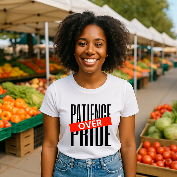 Patience Over Pride T-shirt | Kingdom Klothing Christian Tee