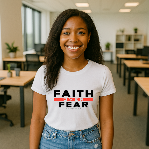 Faith Over Fear T-shirt | Kingdom Klothing Christian Tee